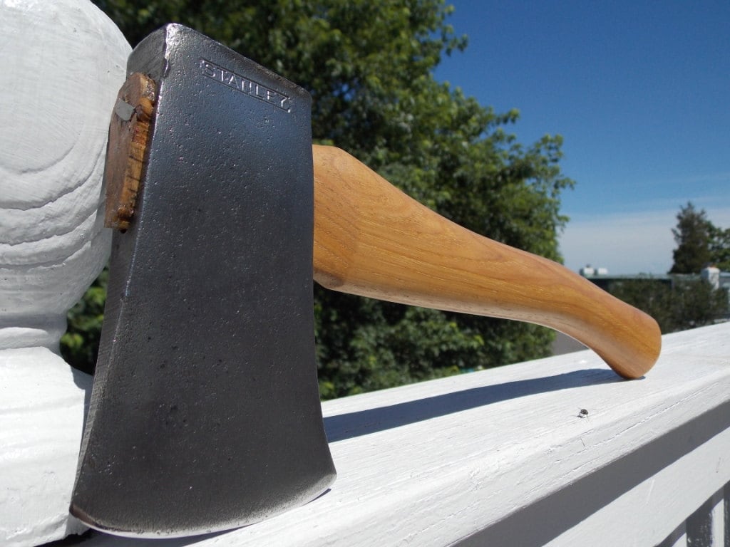 Stanley Camp axe vintage with a new 14 in handle of American Hickory