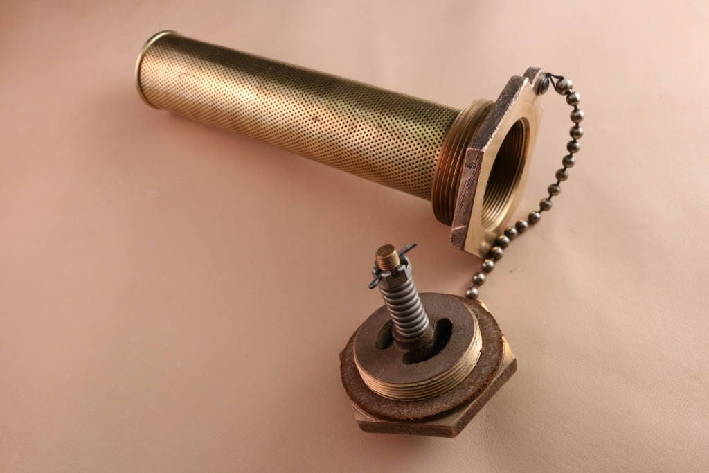 Vintage brass Protectoseal fuel tank safety cap