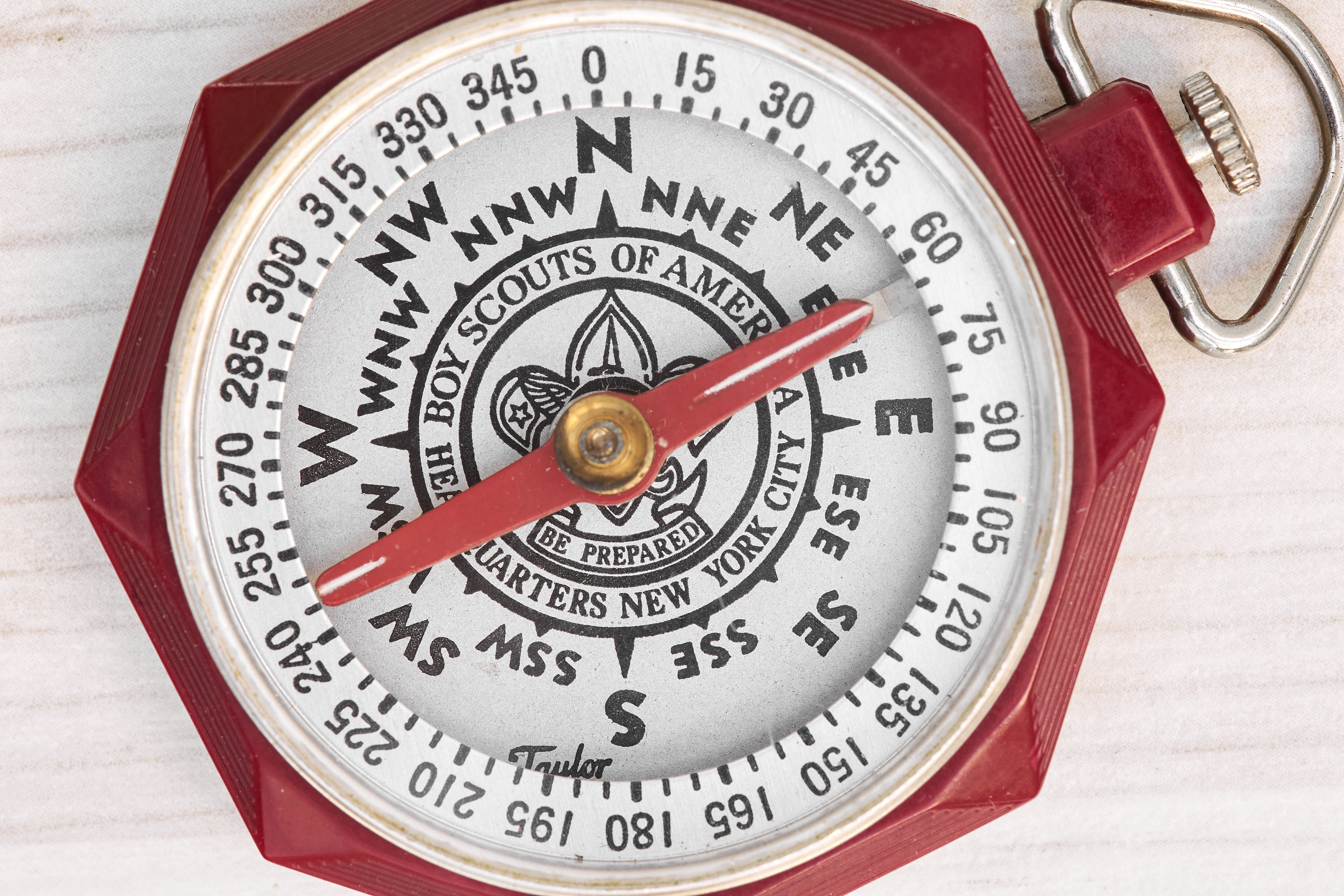 Vintage Boy Scout Compass with Original Box by Taylor Instruments