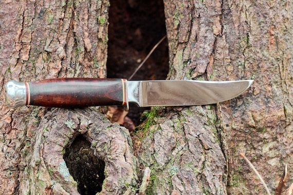 Vintage Kronenkrebs Fixed Blade Knife: Solingen Germany, Leather