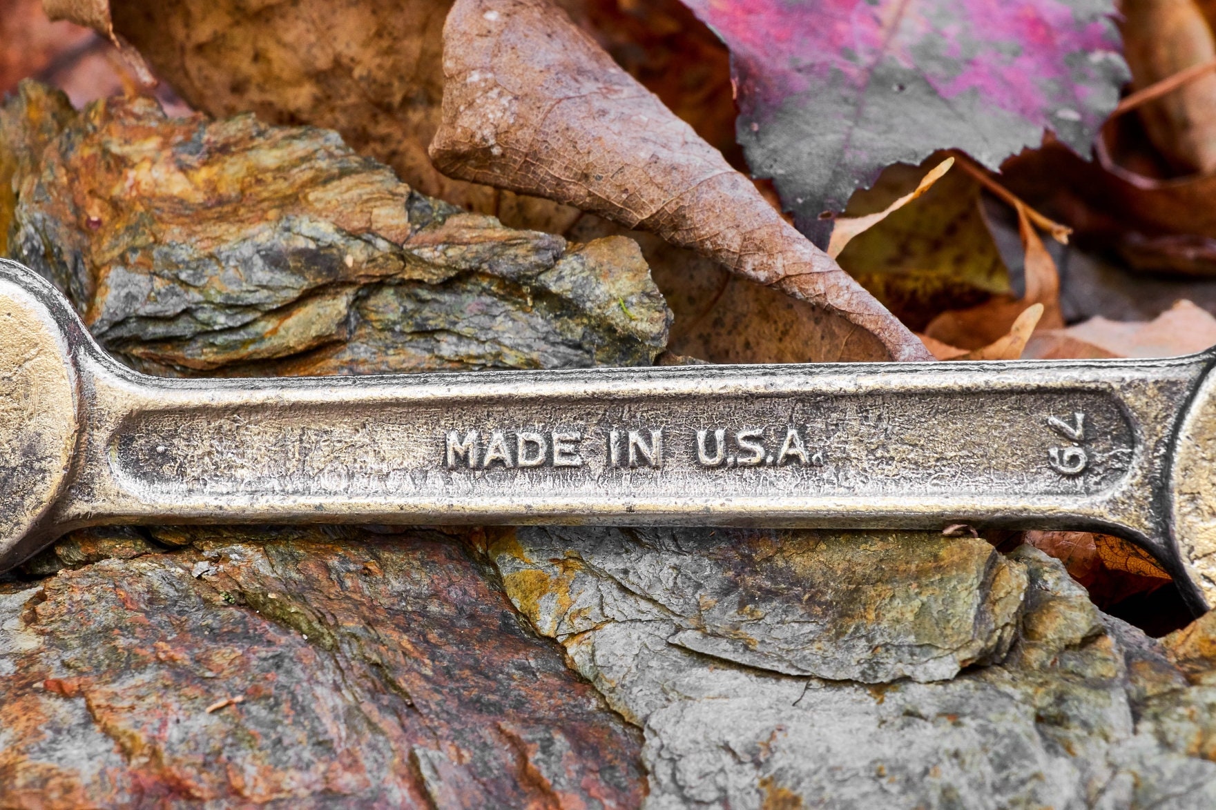 vintage wrench set 5 piece standard open end wrench set made in the USA