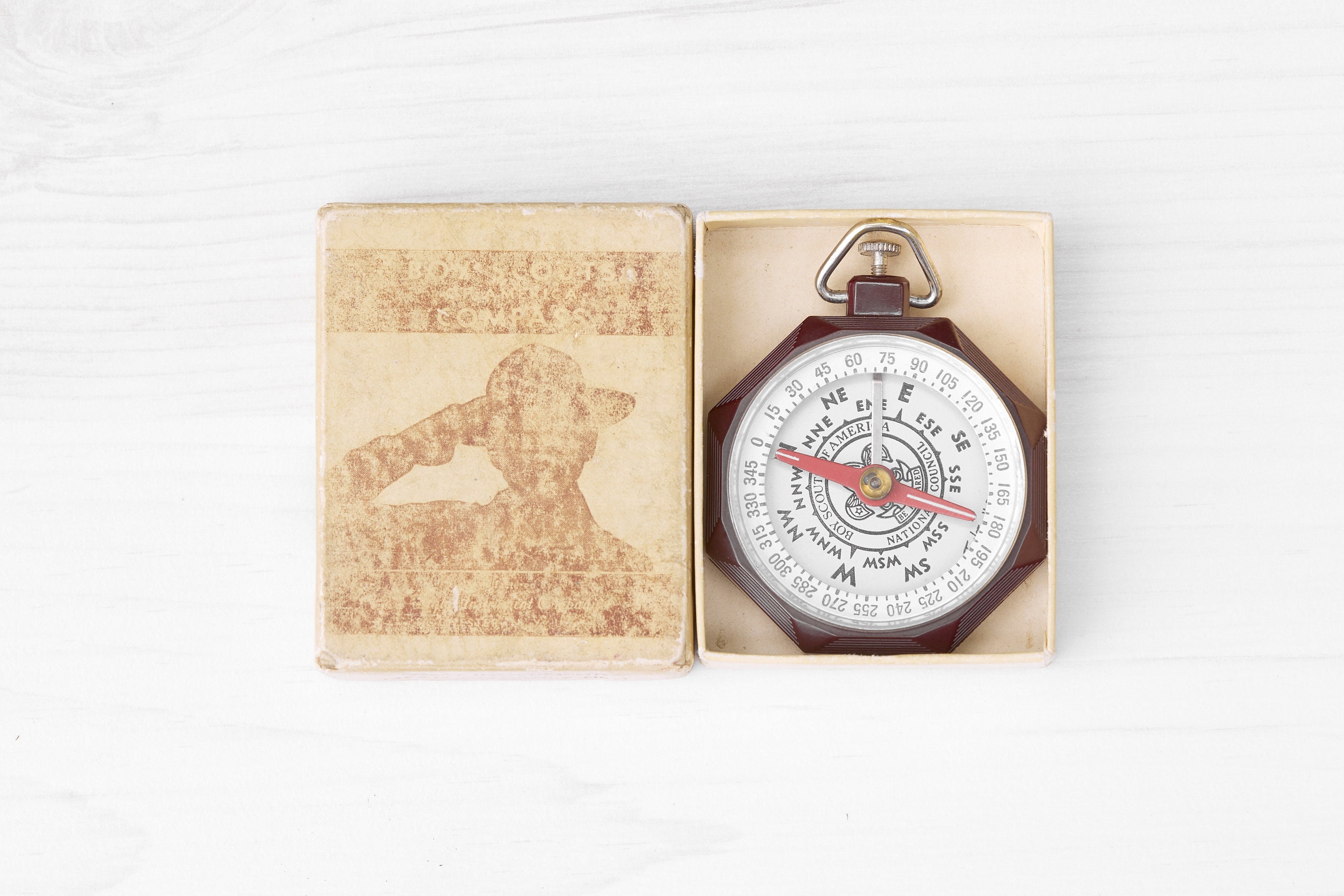 Taylor Boy Scout Compass with original box