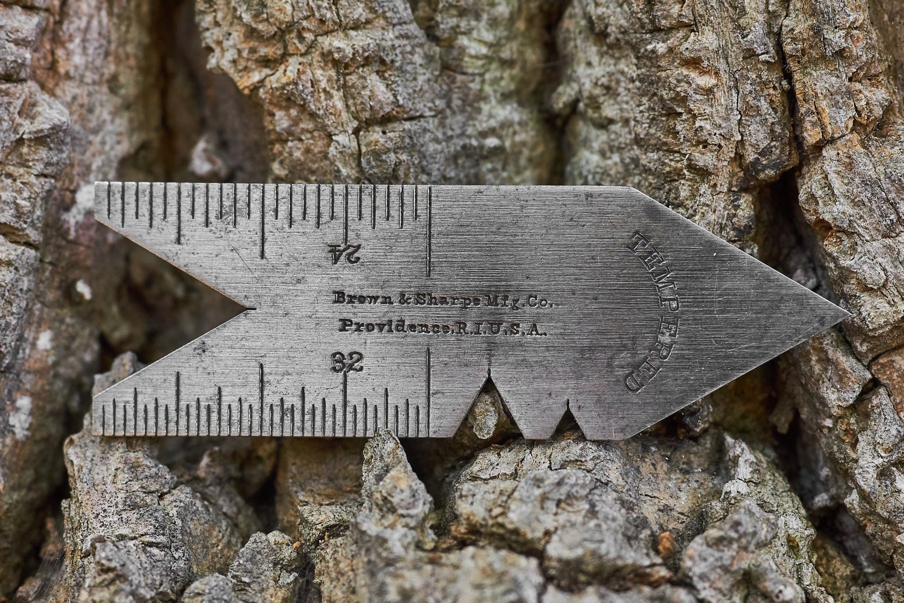 Brown & Sharpe center finder thread gauge rare early no number