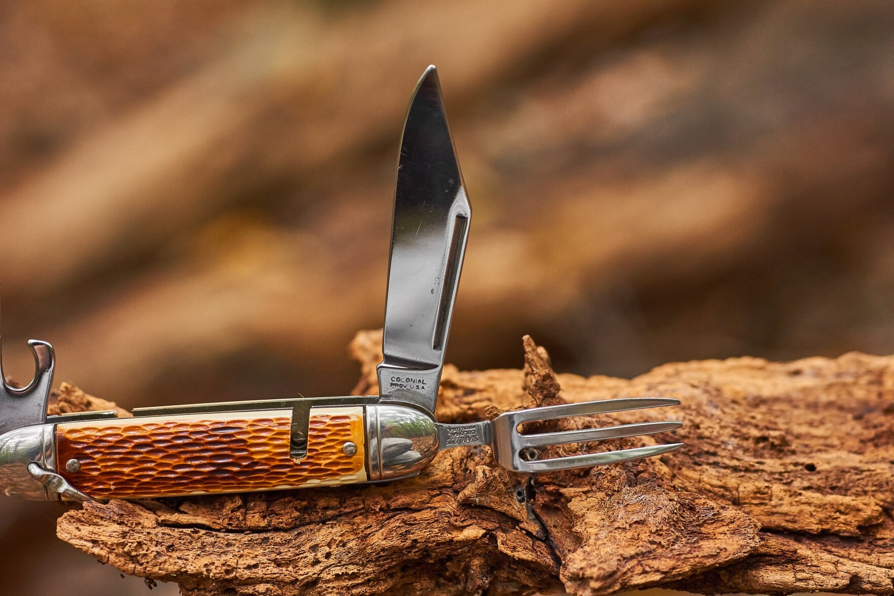 Vintage Colonial Pocket knife Hobo knife camping hiking outdoors