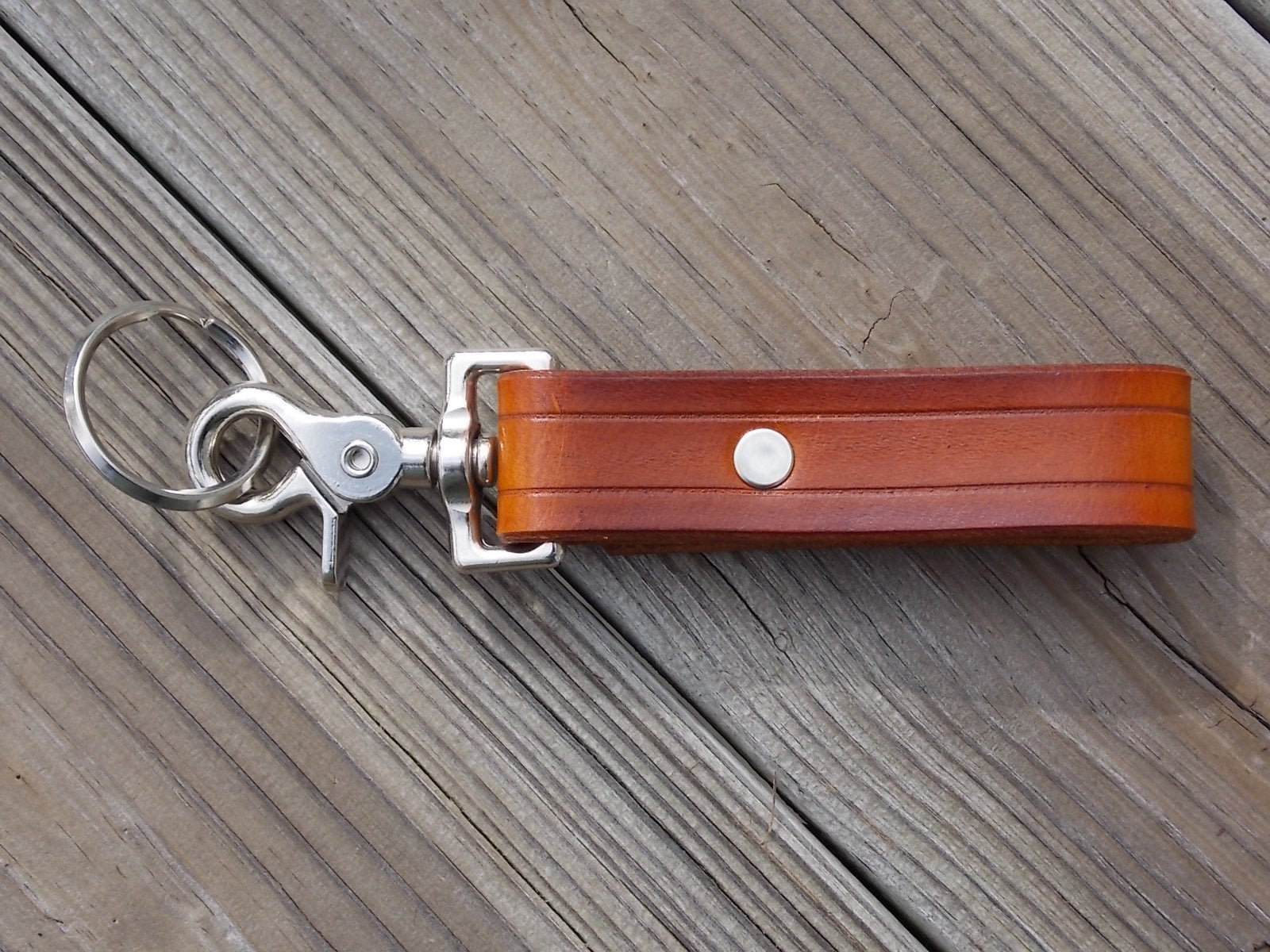 Handmade Leather Keychain Belt hanger