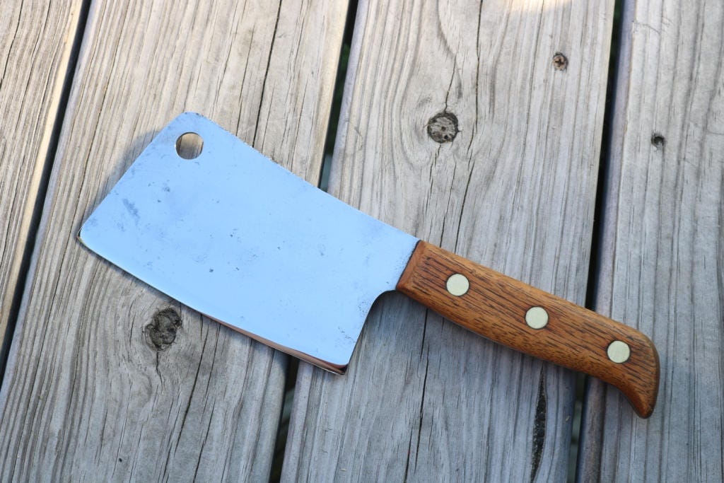Vintage Dunlap meat cleaver