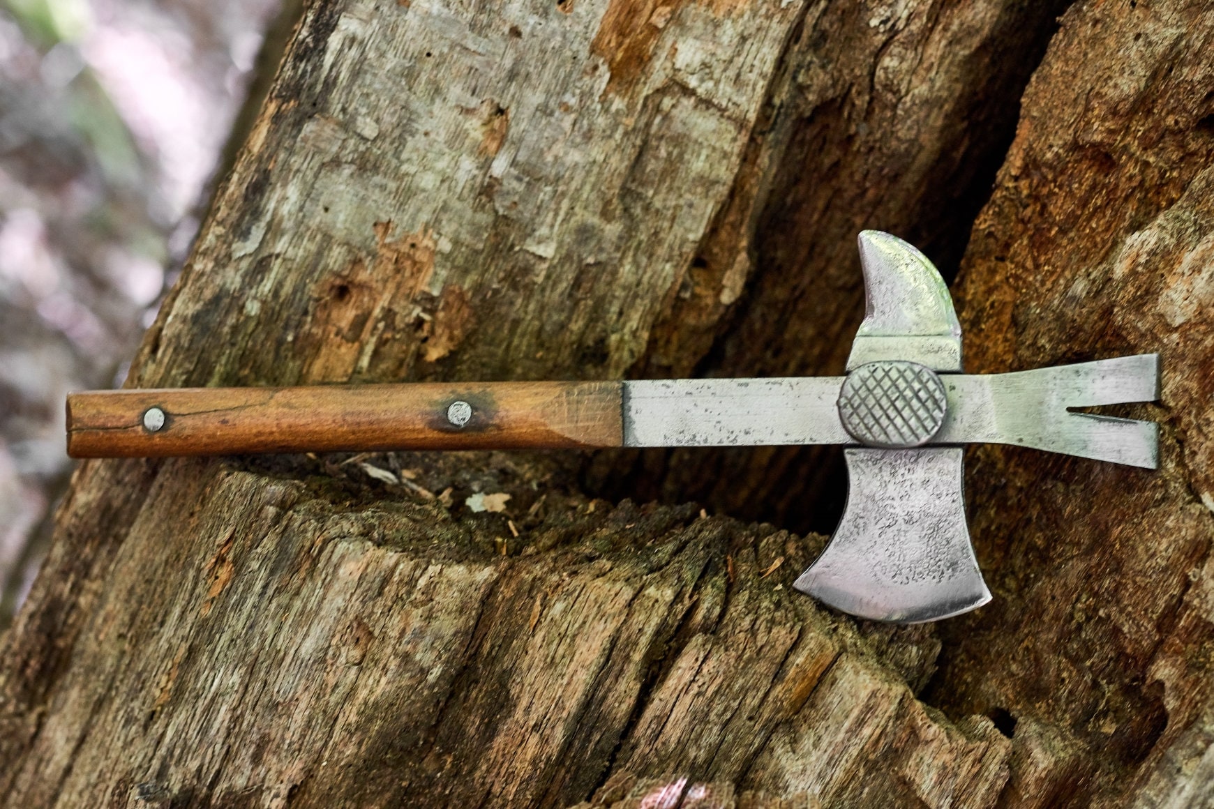 Vintage Crate Hammer from Manns Potato chips with original leather pouch