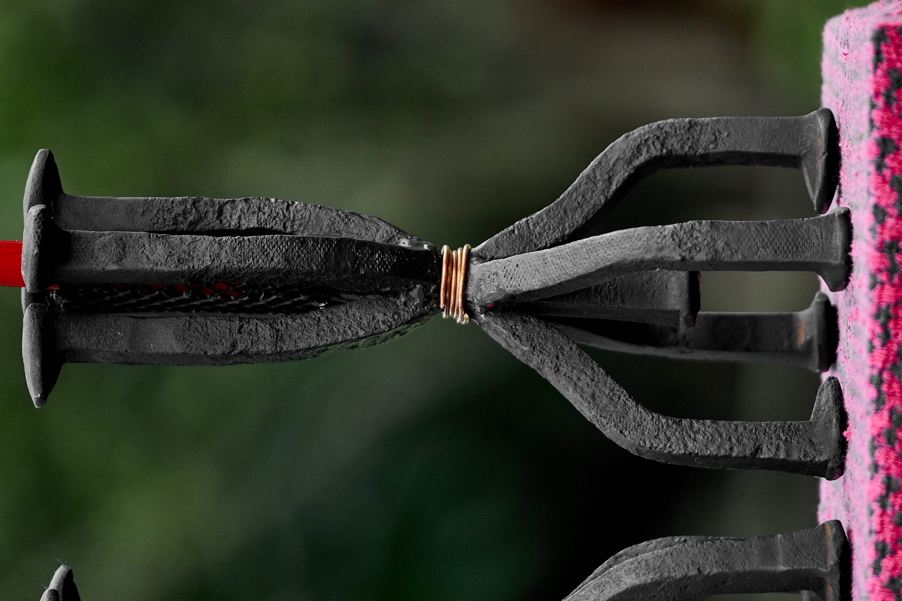 Railroad Spike Candle Holders set handmade weld art