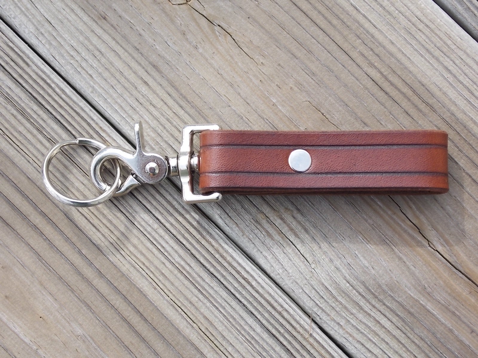 Handmade Leather Keychain Belt hanger