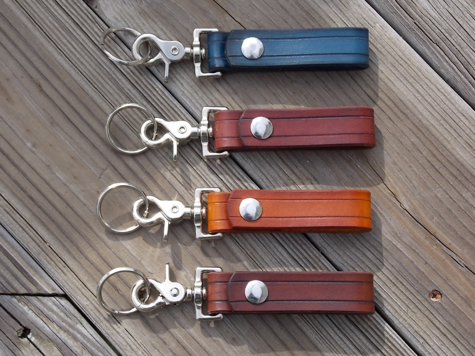 Handmade Leather Keychain Belt hanger