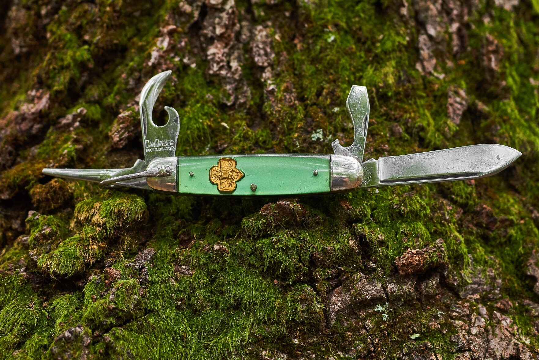 Vintage Girl Scout pocket knife by the Utica Cutlery Co