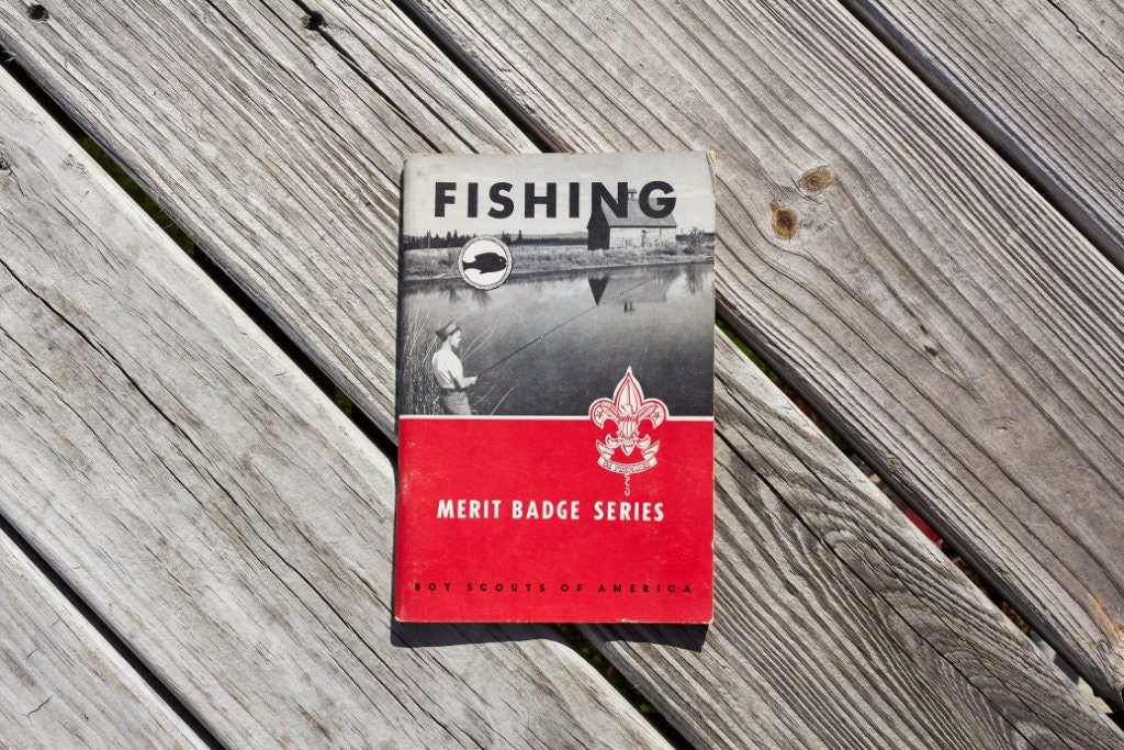 Boy Scouts of America Fishing Merit badge handbook from 1961