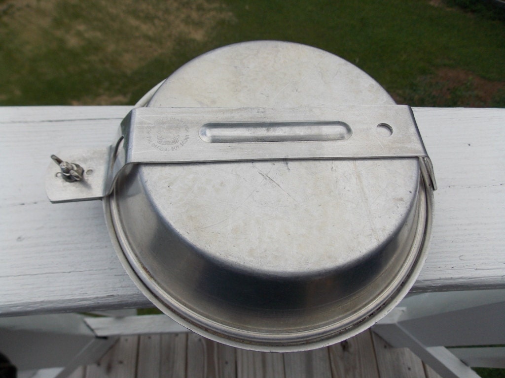 Boy Scouts of America marked mess kit with BSA marked case vintage