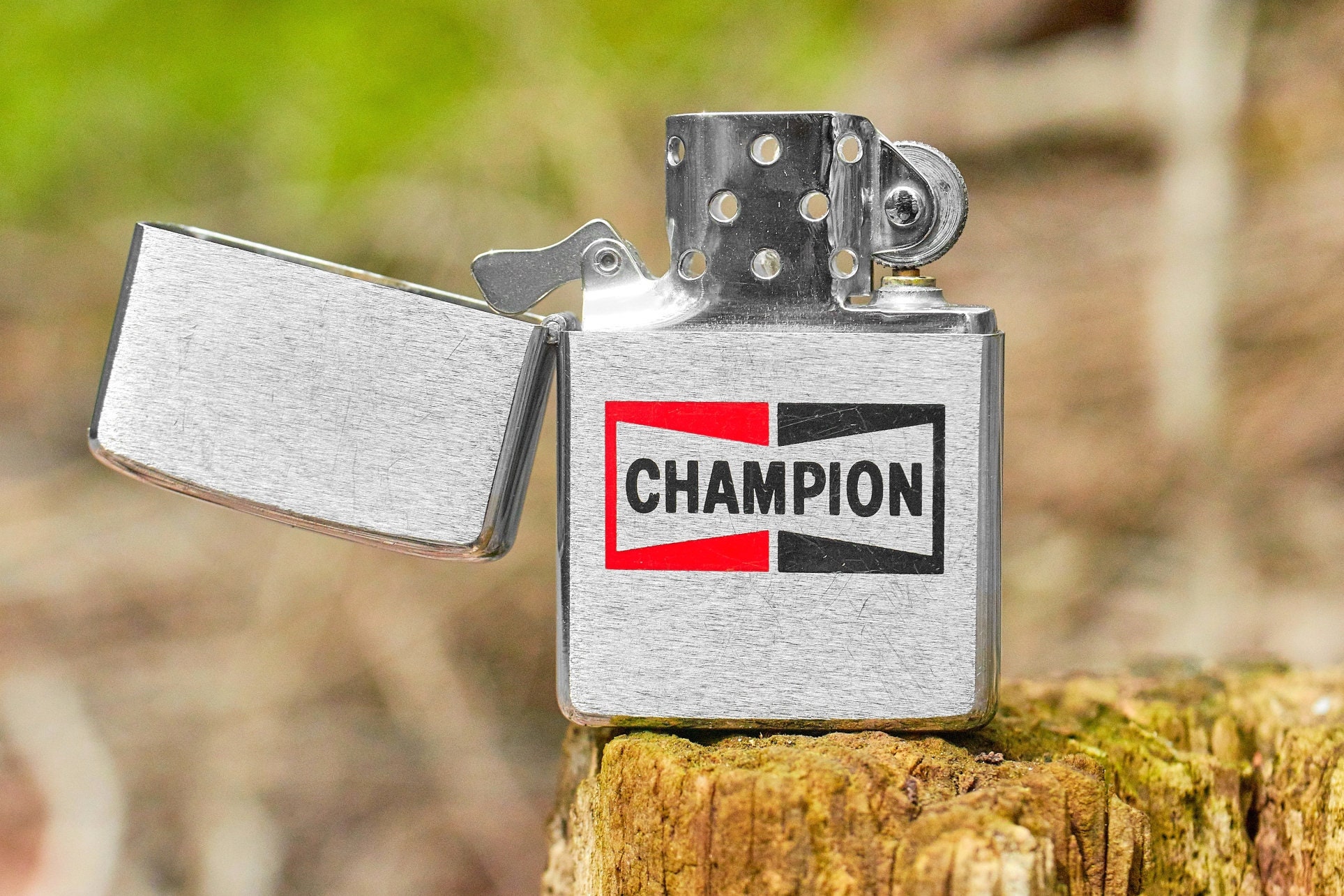 Vintage Champion spark Plug Zippo 1974 date code