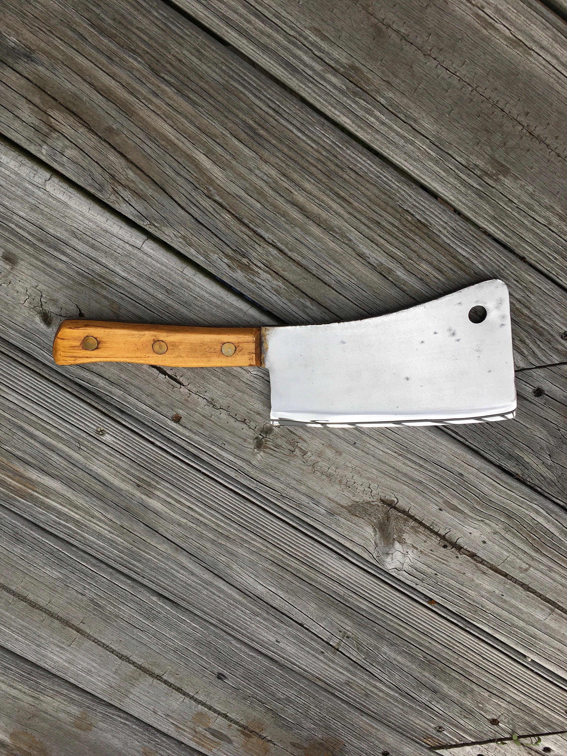 Vintage Craftsman Meat Cleaver with leather sheath