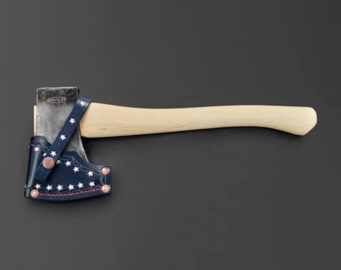 Vintage Tru-Test Hatchet with Custom Leather Sheath