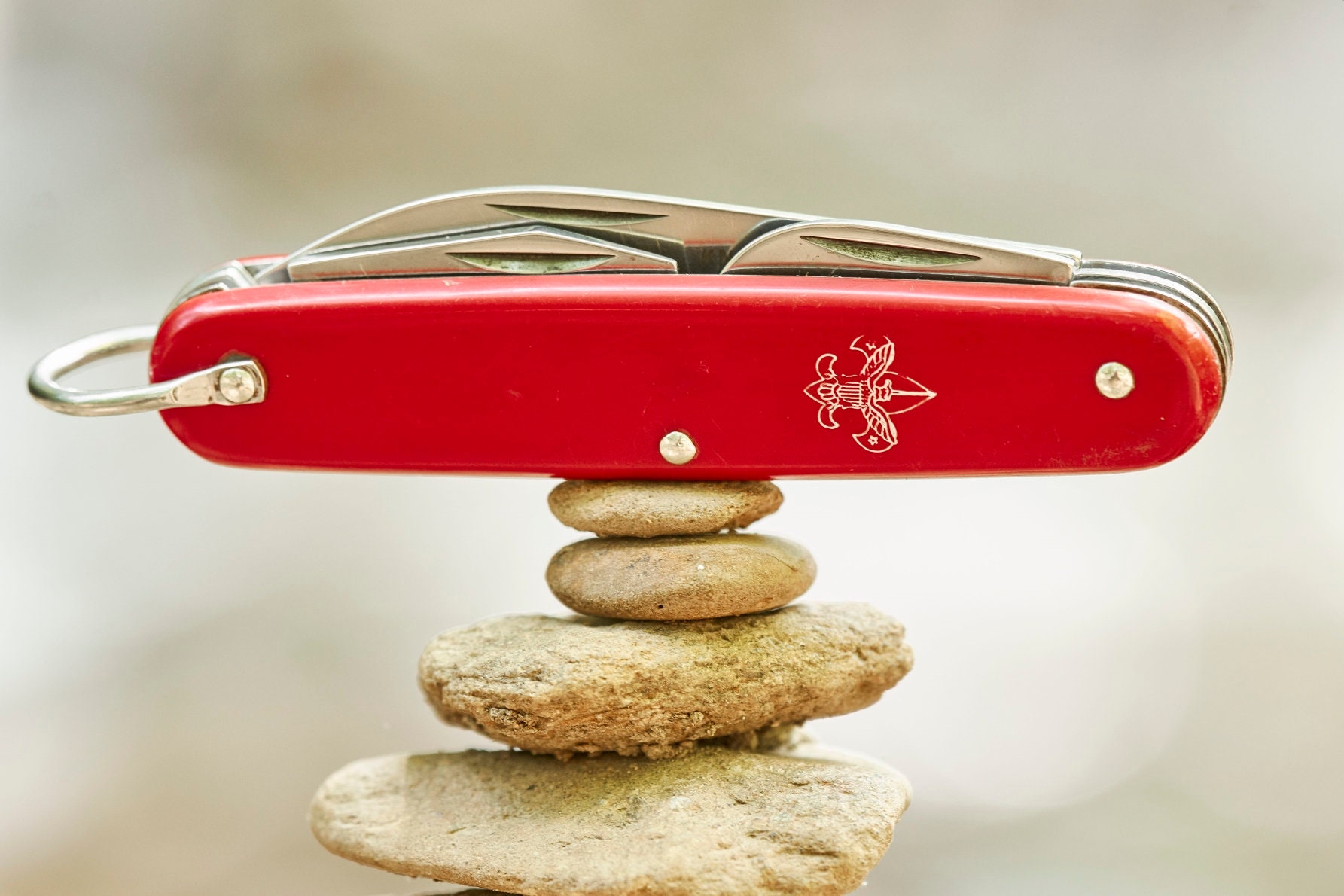 Vintage Imperial Boy Scouts of America pocket knife red