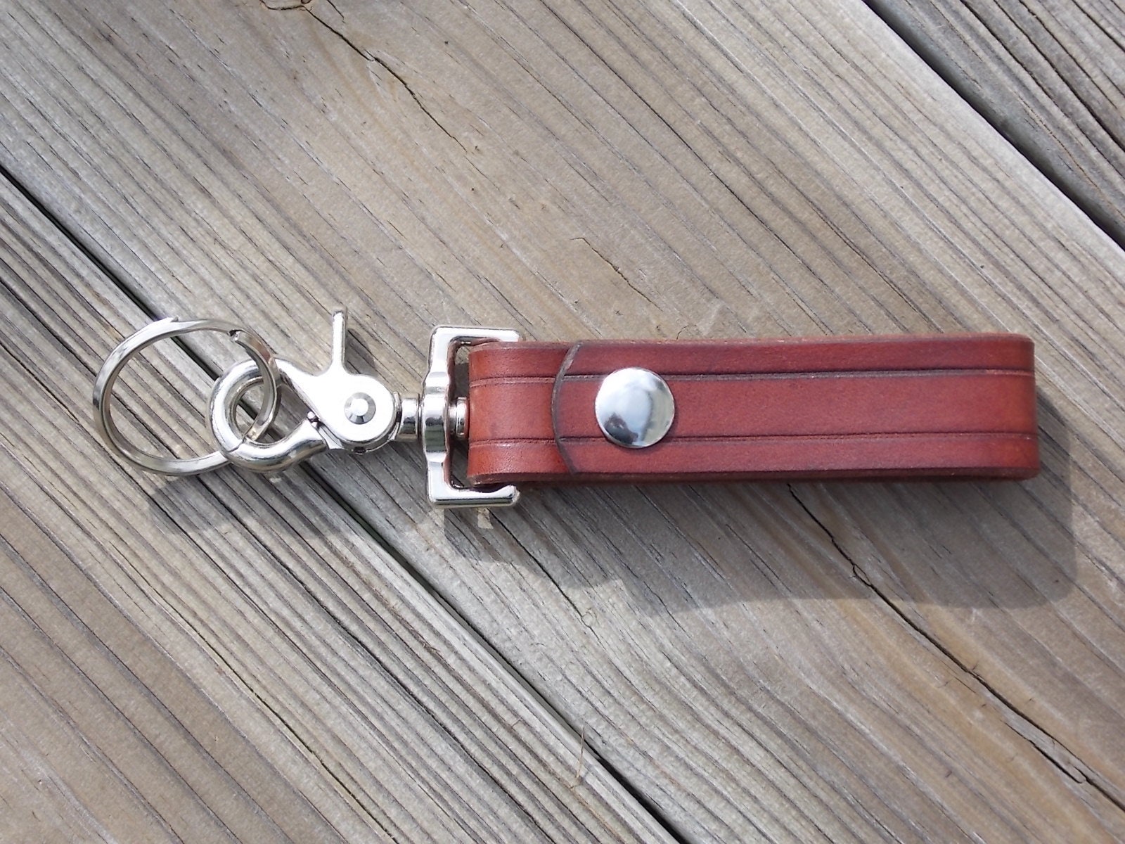 Handmade Leather Keychain Belt hanger