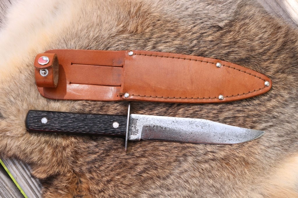 Vintage Imperial Fixed blade knife with original sheath