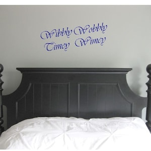 Wibbly wobbly, Timey Wimey- wall decal, nerdy home decor, fun wall art