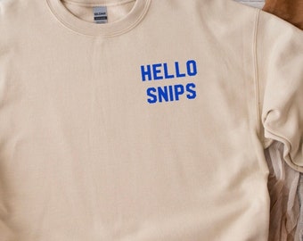 Hello Snips, Space Fantasy Crewneck Sweatshirt, Geeky T-shirt, Unisex ...
