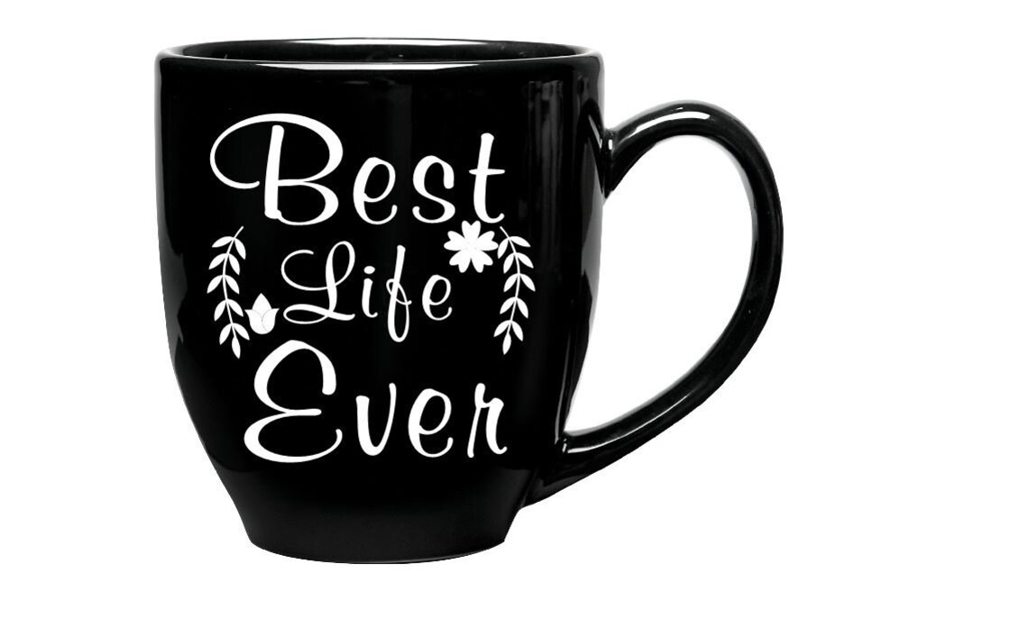 Best Life Ever Floral Decal Mug Decal Vinyl Sticker Pioneer Etsy