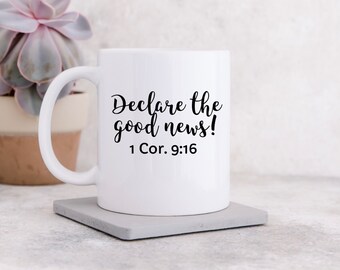 Declare the good news Convention mug decals, JW Gifts, Custom Coffee Mug, 2024 Special Convention Gifts, Vinyl Stickers, 2024 JW Mugs