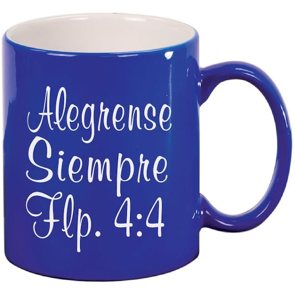 Vinyl Mug Decals- Alegrense Siempre - JW Mugs- Vinyl Stickers- Pioneer Gift- Mug Decal- Vinyl Letters- Bottle Stickers- JW Gifts