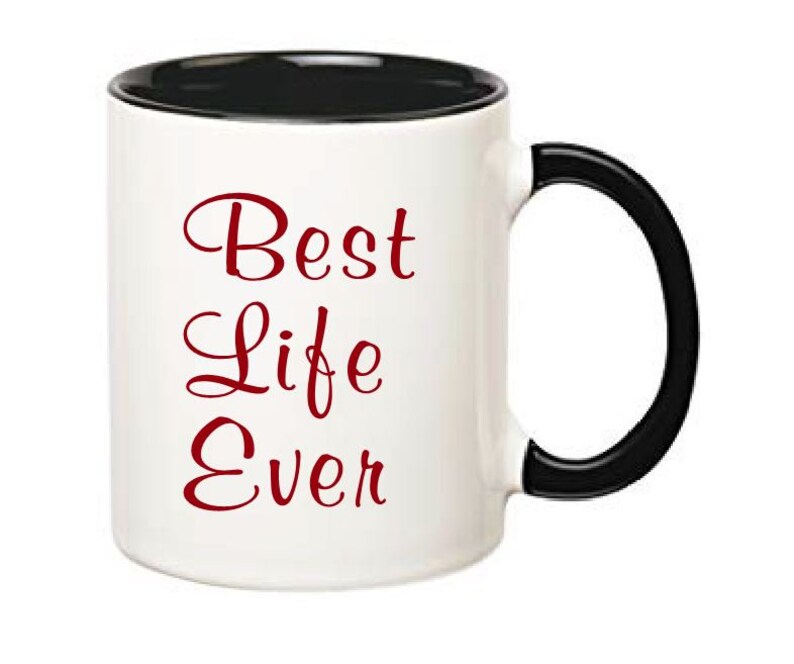 Vinyl Mug Decals Best Life Ever JW Mugs Vinyl Stickers Etsy