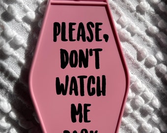 Please don't watch me park, Retro Motel Keychains, cute keychains, Funny Keychains, Key Accessories, Bad Driver Funny Gift, Driving Problems