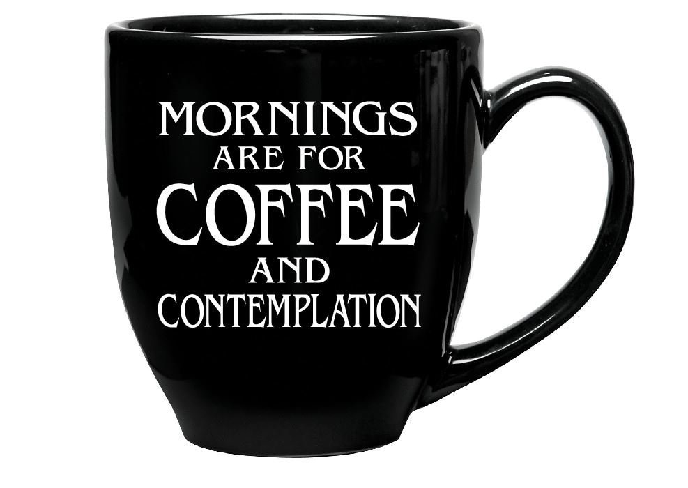 Fonhark Tazza Mornings Are For Coffee Contemplation 325 Ml - Ceramica Bone China Bianca - 4