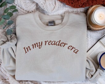 In My Reader Era Shirt, Book Lovers Crewneck Unisex Sweatshirt