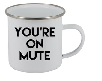 You're On Mute mug decals, Zoom Meetings Gifts, JW Gifts, Custom Coffee Mug, Custom Water Bottles, Pioneer School Gifts, Vinyl Stickers