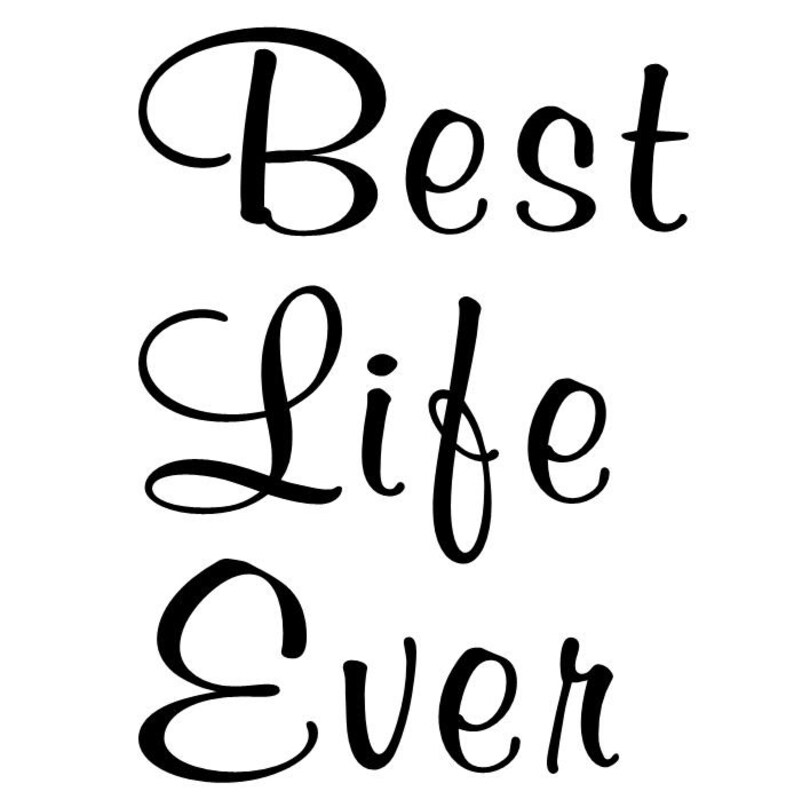 Vinyl Mug Decals Best Life Ever JW Mugs Vinyl Stickers Etsy