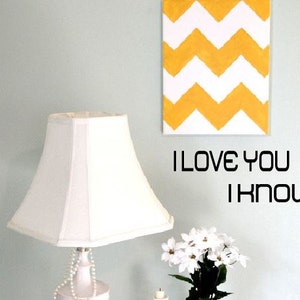 I Love You, I Know Star Wars wall decal Han Solo and Leia quotes Star Wars Home Decor Bedroom Decor Couples Gifts Nerdy Wedding Gift image 2