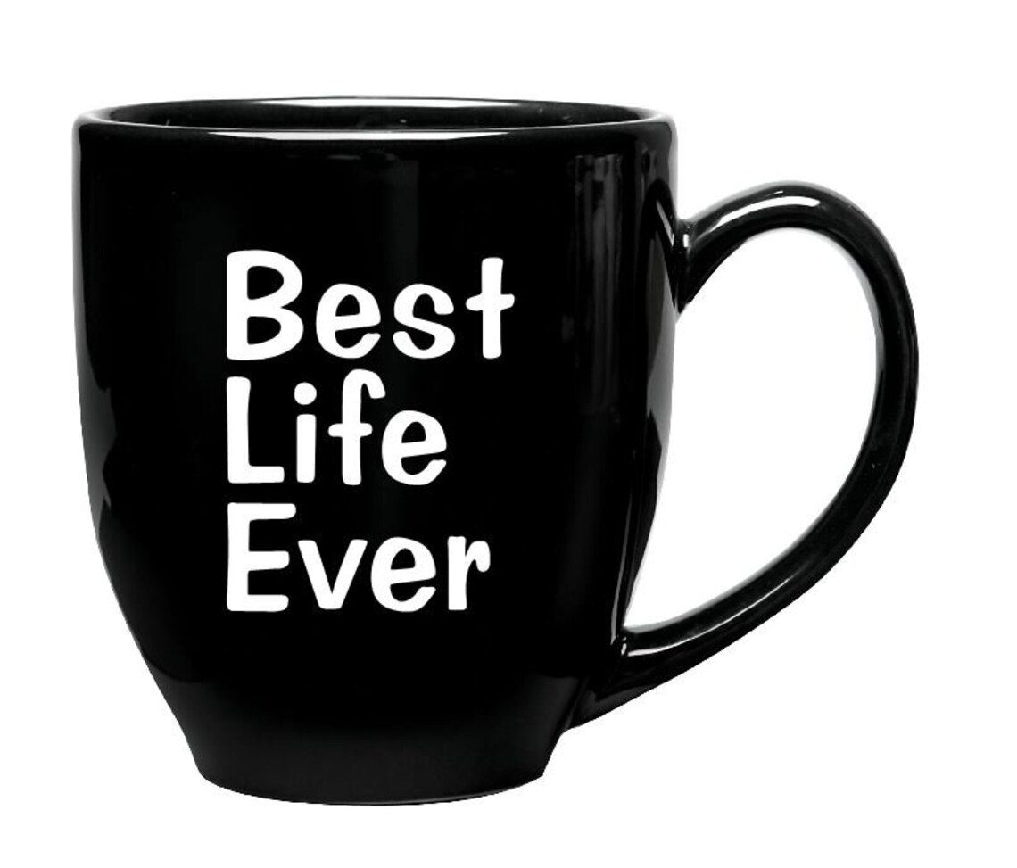Vinyl Mug Decals Best Life Ever JW Mugs Vinyl Stickers Etsy