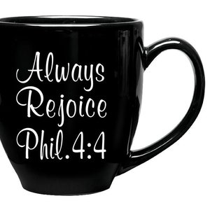 Vinyl Mug Decals- Always Rejoice - JW Mugs- Vinyl Stickers- Pioneer Gift- Mug Decal- Vinyl Letters- Bottle Stickers- JW Gifts