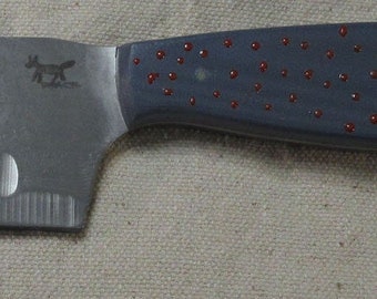 Laughing Coyote Knives 7” Santuko (Blue Spotted)