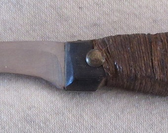 Vintage Wrapped Handle Utility Knife (Unknown Maker)