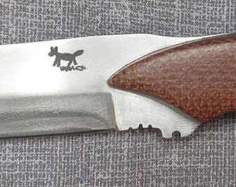 Laughing Coyote Knives Fast Fighter (Brown Burlap 2023)