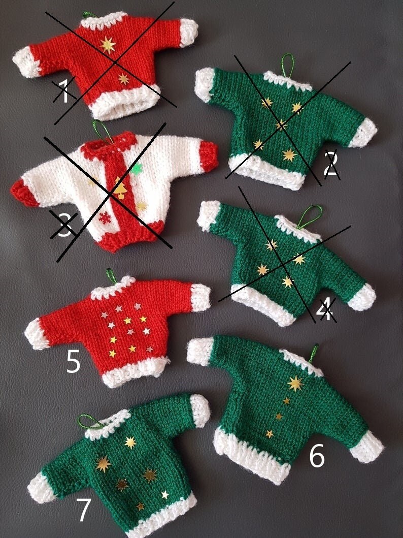 Mini Pull Tricoté - Décoration de Noël