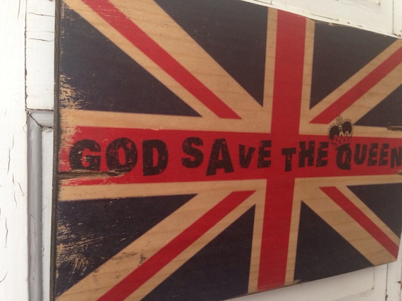 Vintage Old Distressed Union Jack Shabby Chic Print Poster Style 2