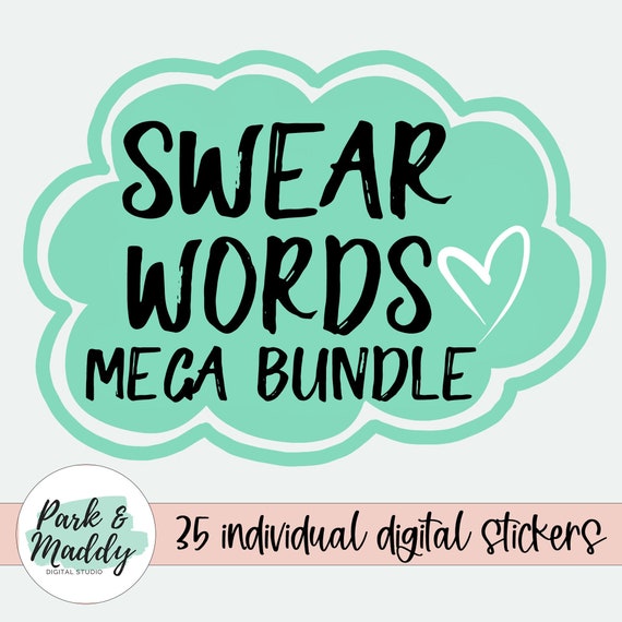 Curse Word Sticker Pack Cuss Word Stickers for Goodnotes Etsy UK