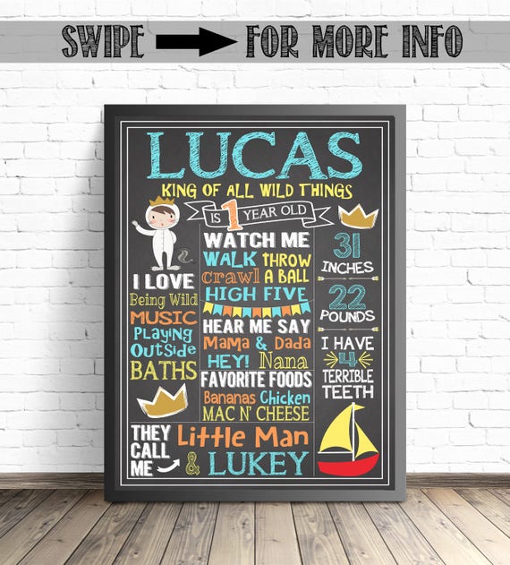 Where The Wild Things Are Party Supplies First Birthday Etsy