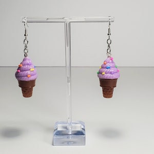 Ice Cream Earrings! Ice Cream Swirl & Sprinkles!