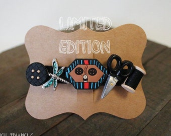 Coraline Hair Clip | Coraline Hair Barrette | Coraline Jones Hair Clip | Coraline Dragon Fly Clip | Coraline Button Eyes Gift Box Hair Clip