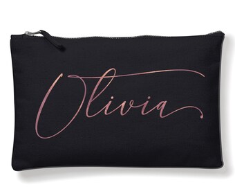 Cosmetic bag - Personalised Accessories Make Up Pouch - Christmas Gift for Teenage Girls - Birthday Gift for Girls - Stocking Stuffer Woman