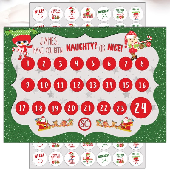 Printable Christmas Elf Reward Chart