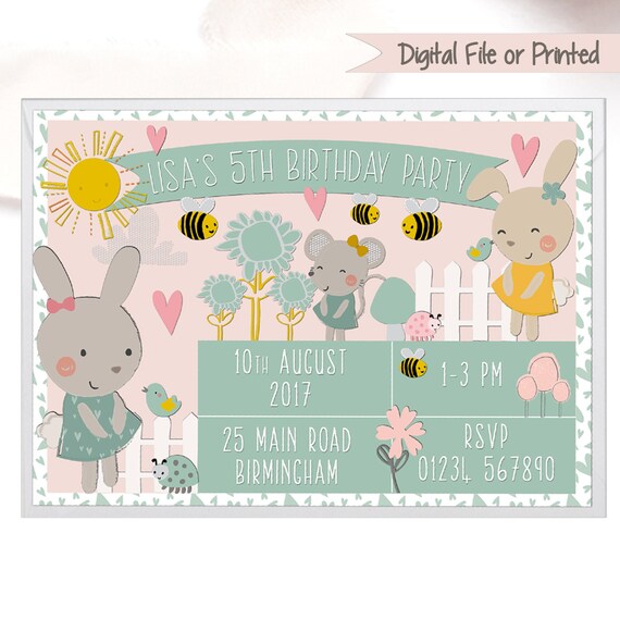Personalised birthday cheap invitations online