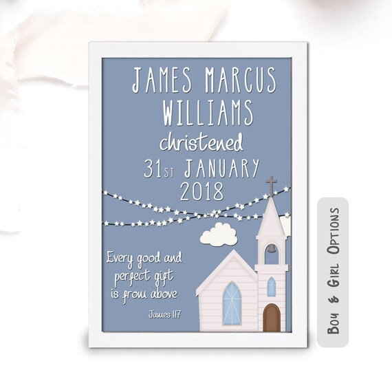 personalised christening present